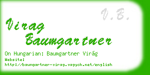 virag baumgartner business card