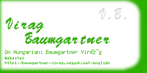 virag baumgartner business card